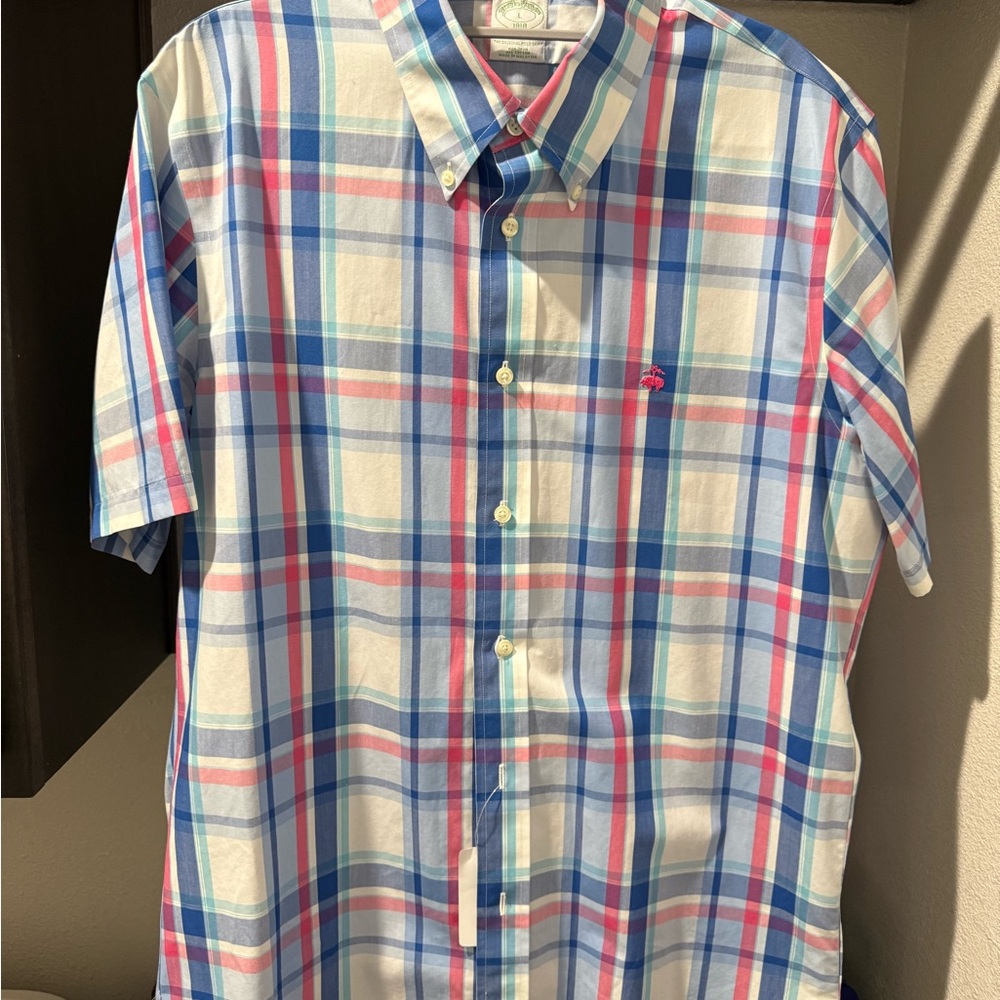 Brooks Brothers Multicolor Plaid Button Down Shirt
